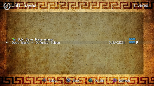 Apollo USB saves list